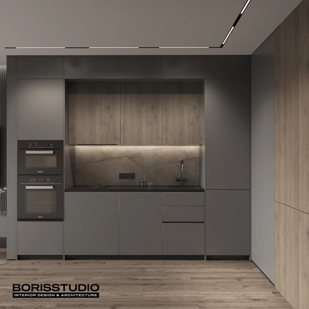 Дизайн-проект интерьера квартиры, кухня, №5