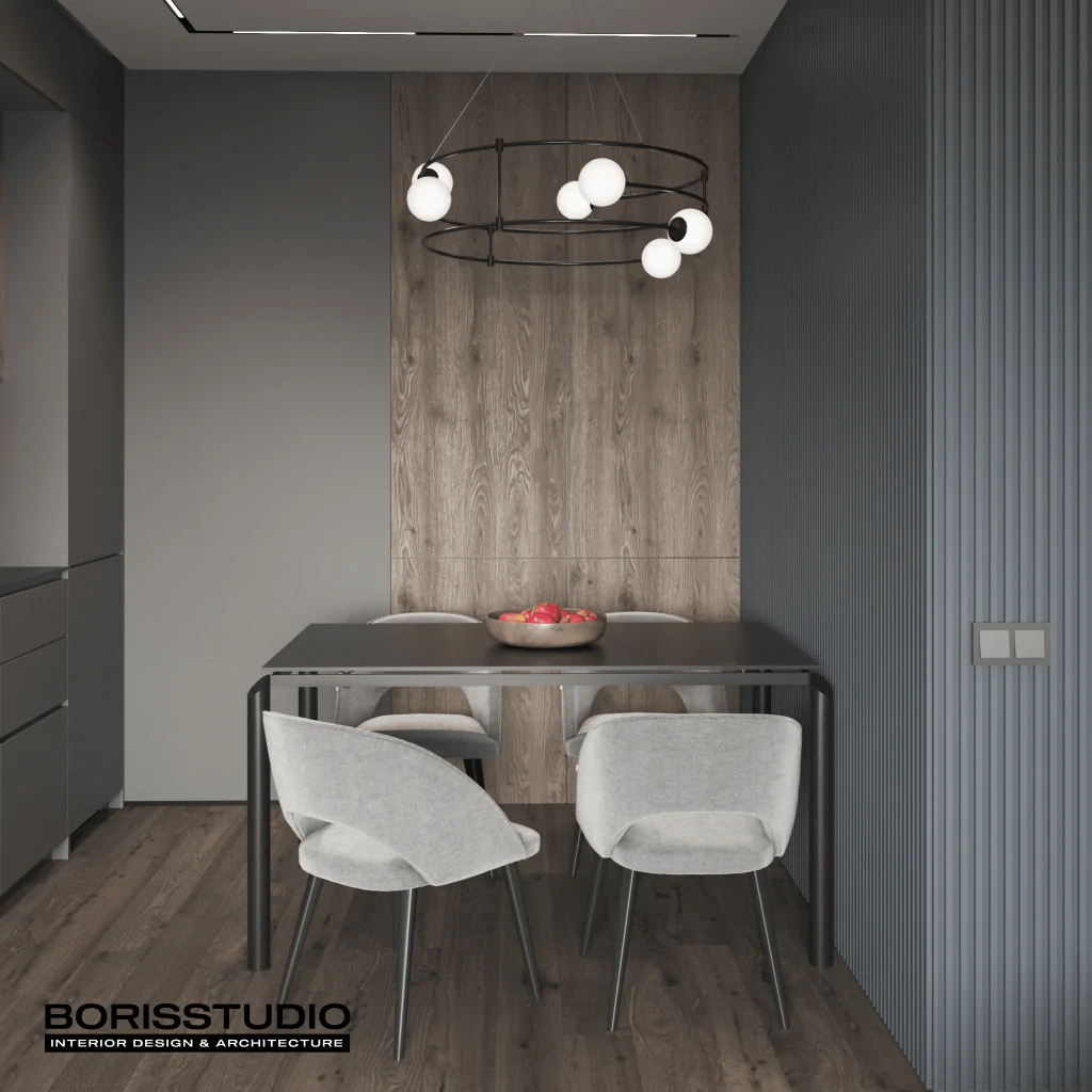 Дизайн-проект интерьера квартиры, кухня, №8