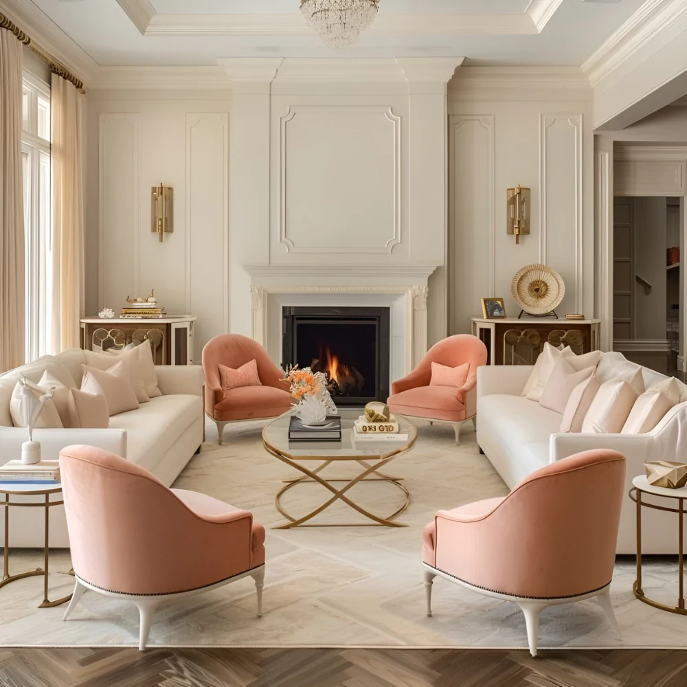 дизайн вітальні у класичному стилі
