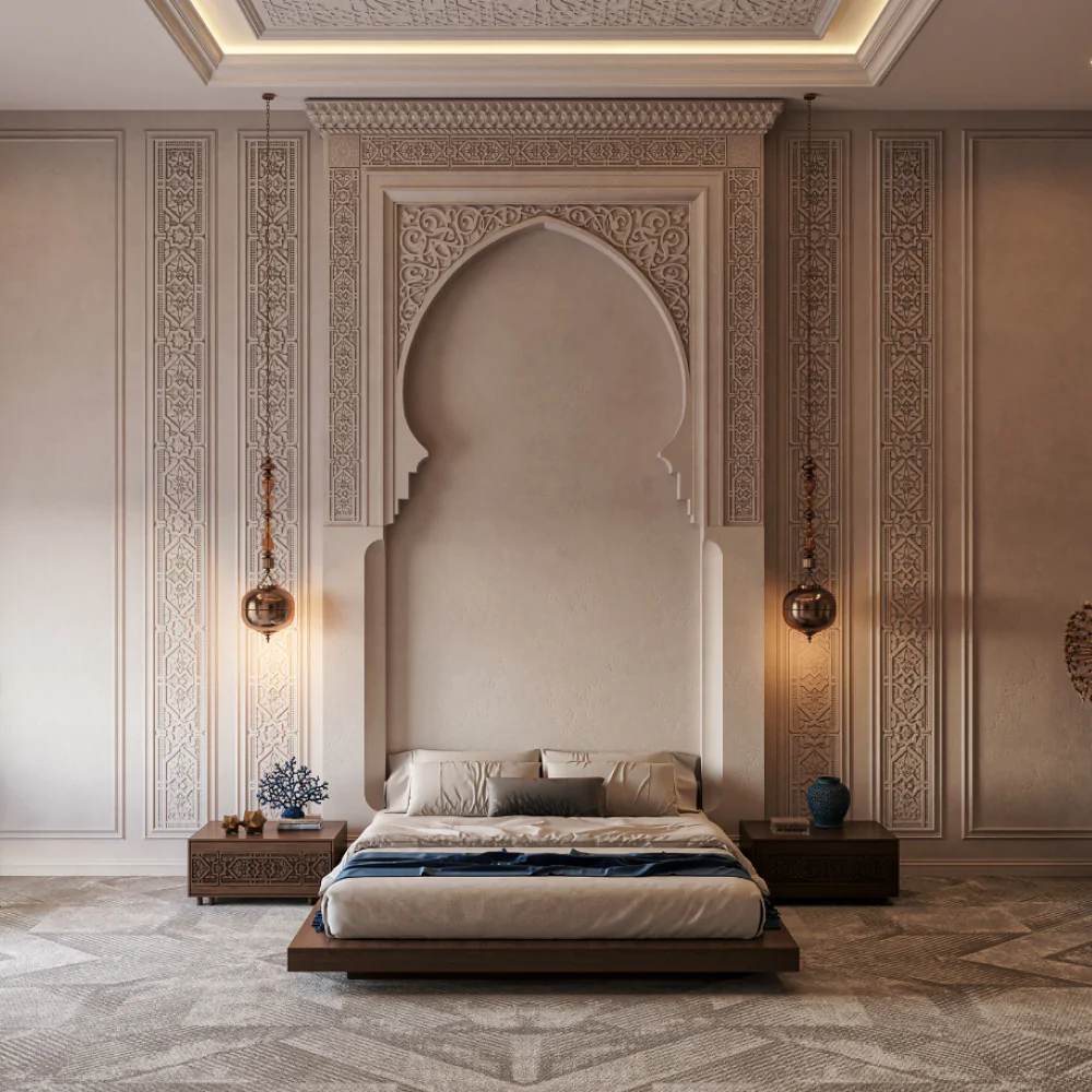 Дизайн спальні в арабському стилі