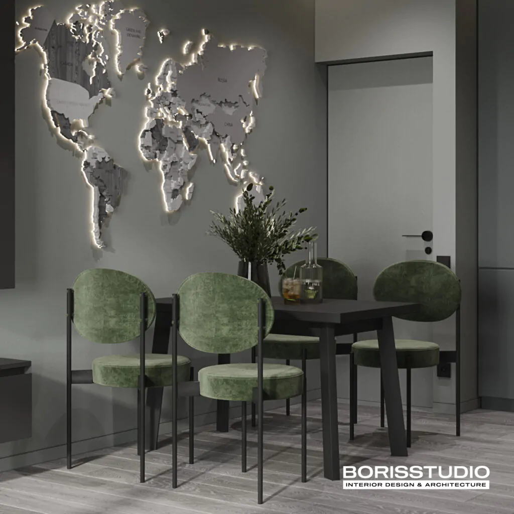 Дизайн інтер'єру та ремонт кухні для квартири у Києві