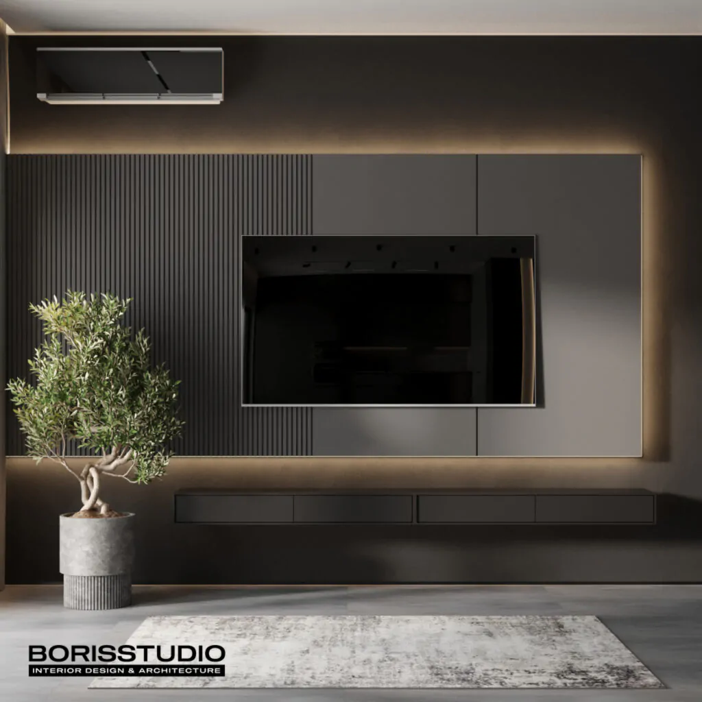 Інтер'єр та ремонт вітальні для квартири в Києві