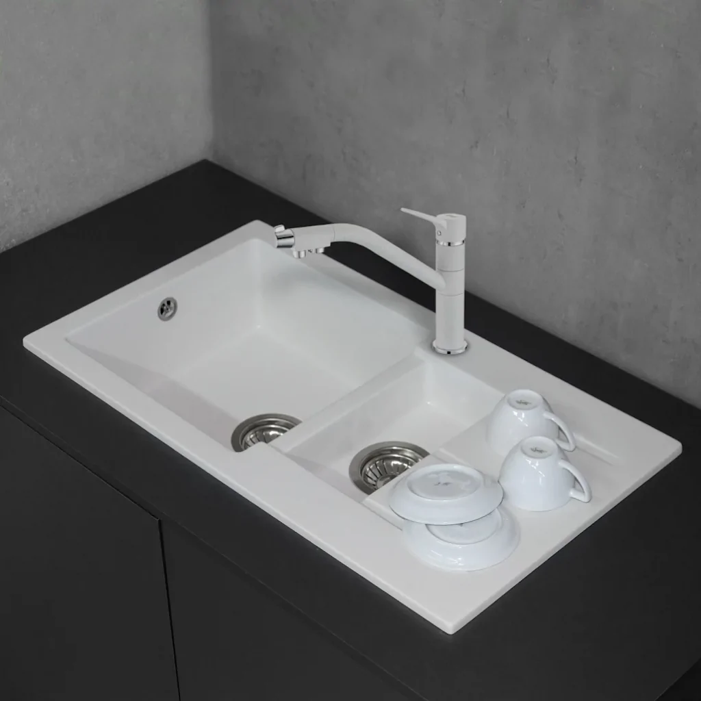 Дизайн кухонної мийки від Fancy Marble