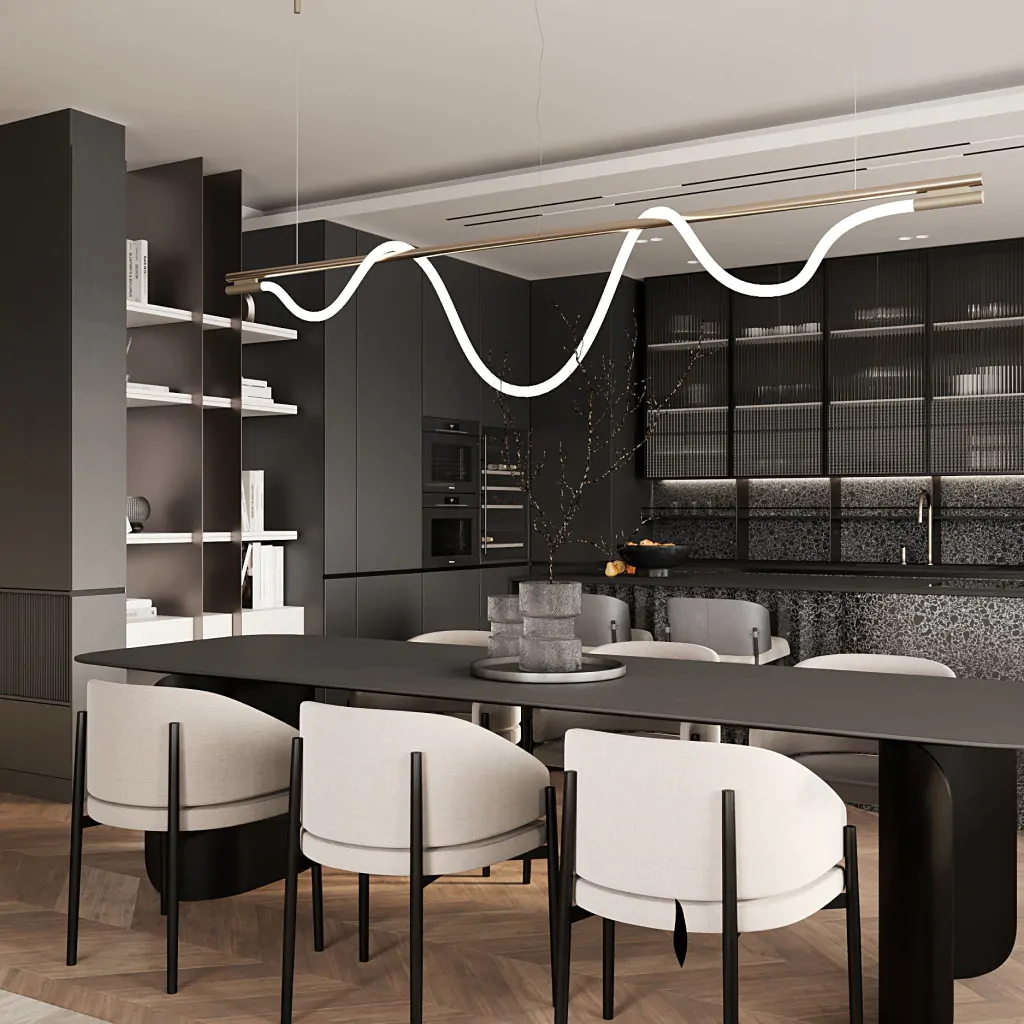 Дизайн-проект кухни для коттеджа