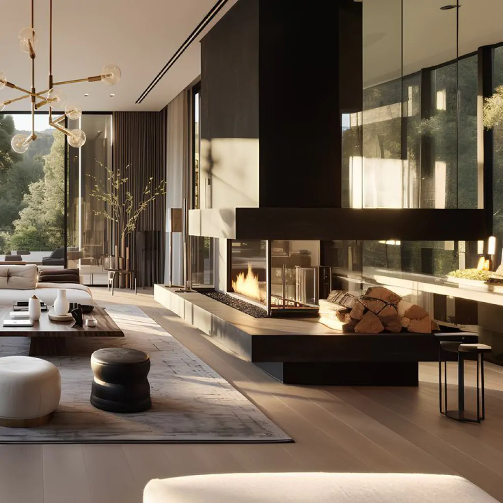 Дизайн интерьера гостиной на вилле