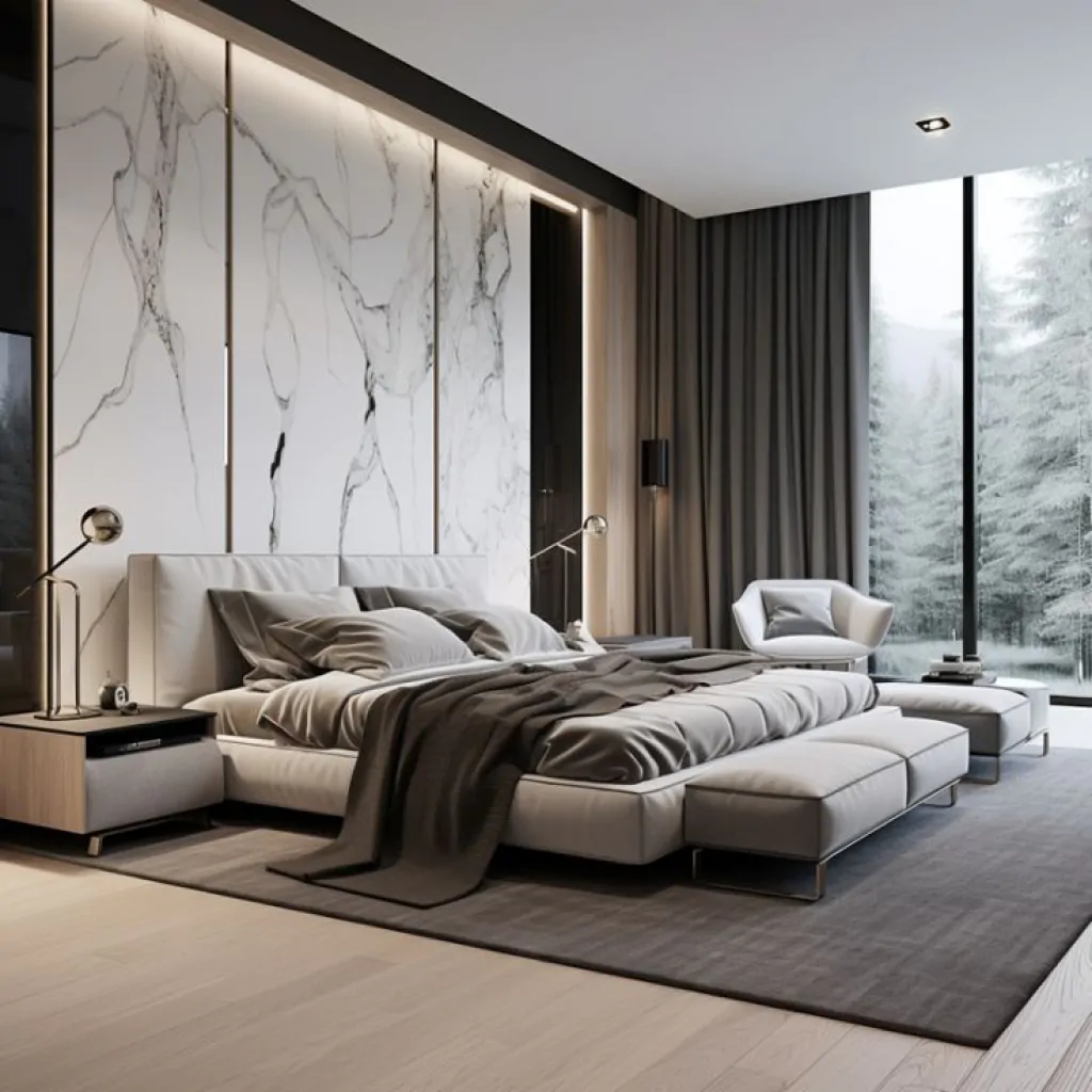 Дизайн-проект спальни на вилле