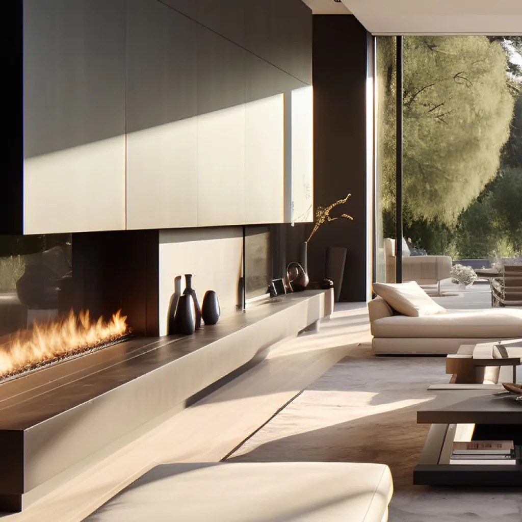 Дизайн гостиной в загородной вилле