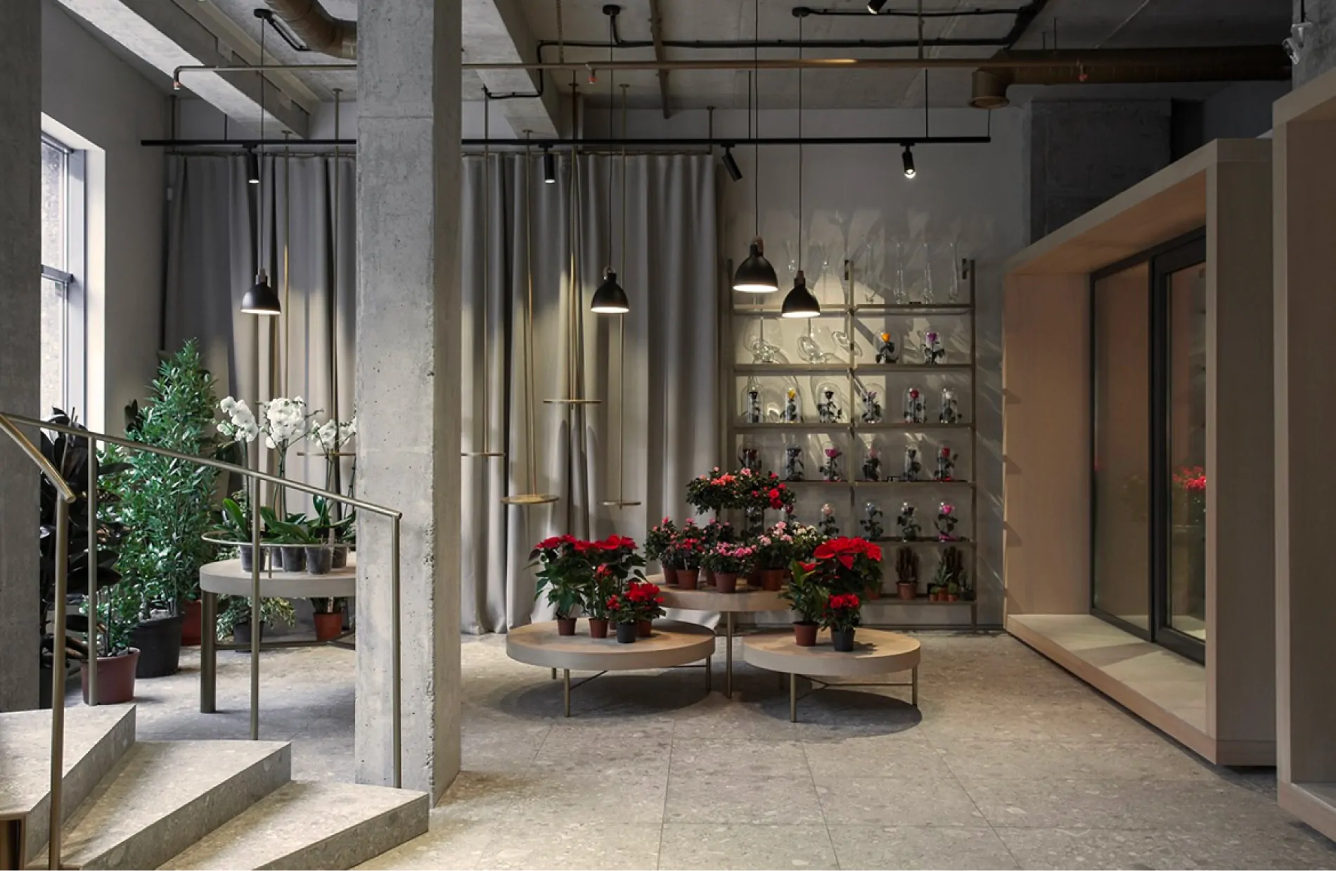 Особенности дизайна цветочного магазина