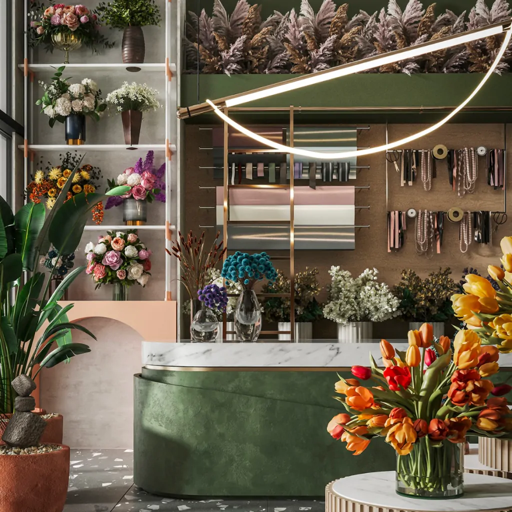 Дизайн цветочного магазина