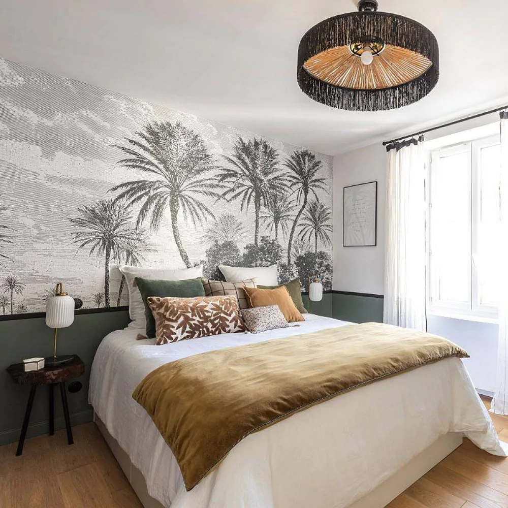 Дизайн інтер'єру спальні у стилі еклектика