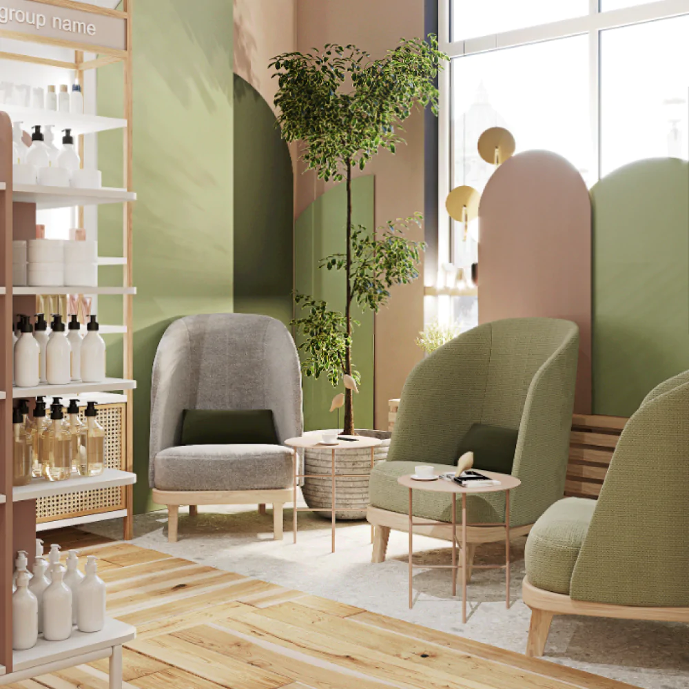 Інтер'єр магазину в екодизайні