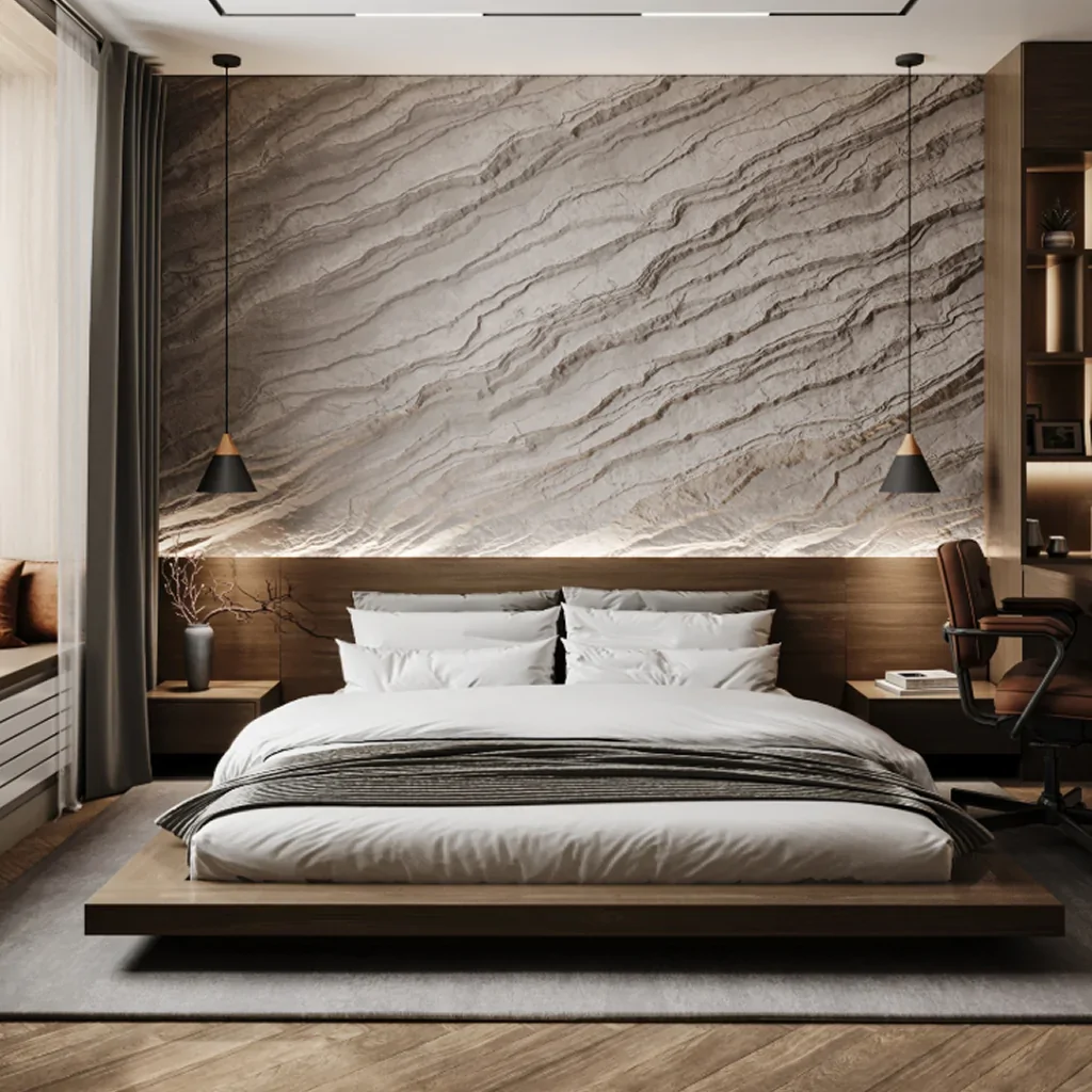 Экостиль спальни дизайн