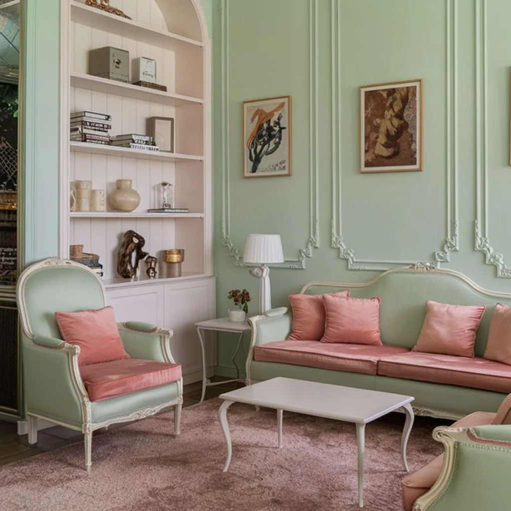 Гостиная в стиле рококо