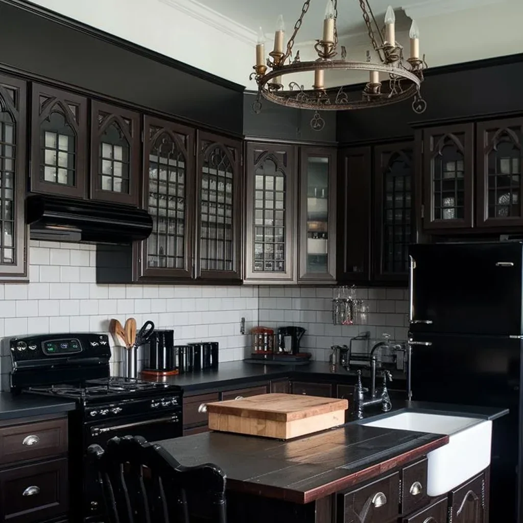 Готический интерьер кухни