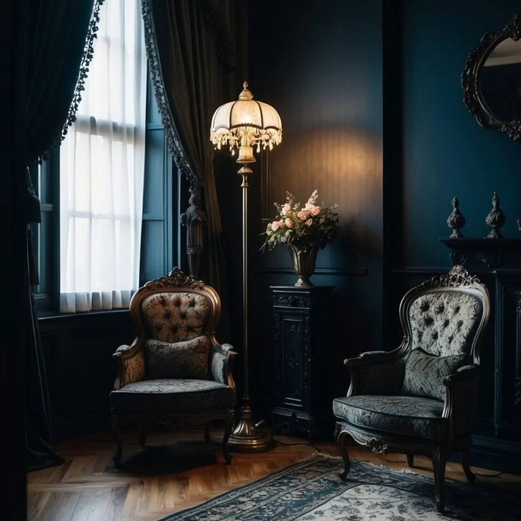 Интерьер с готическими элементами