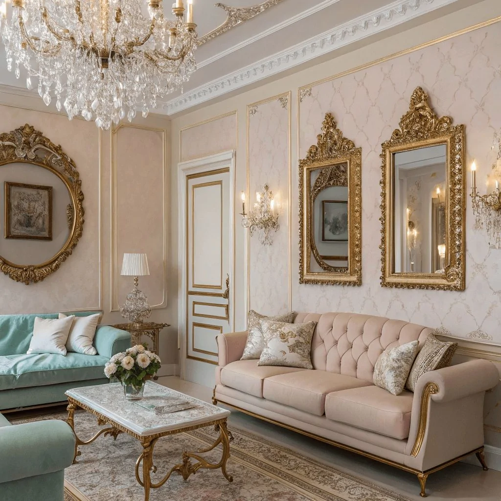 Інтер’єр із золотими акцентами