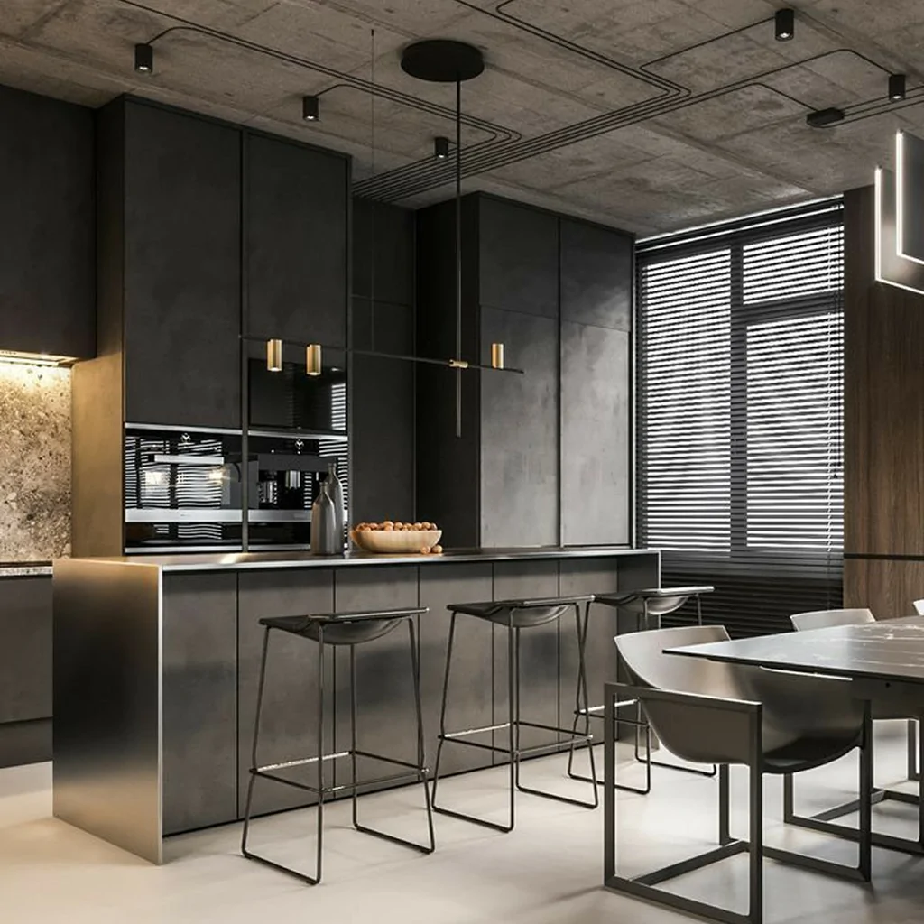 Інтер'єр кухні стиль лофт