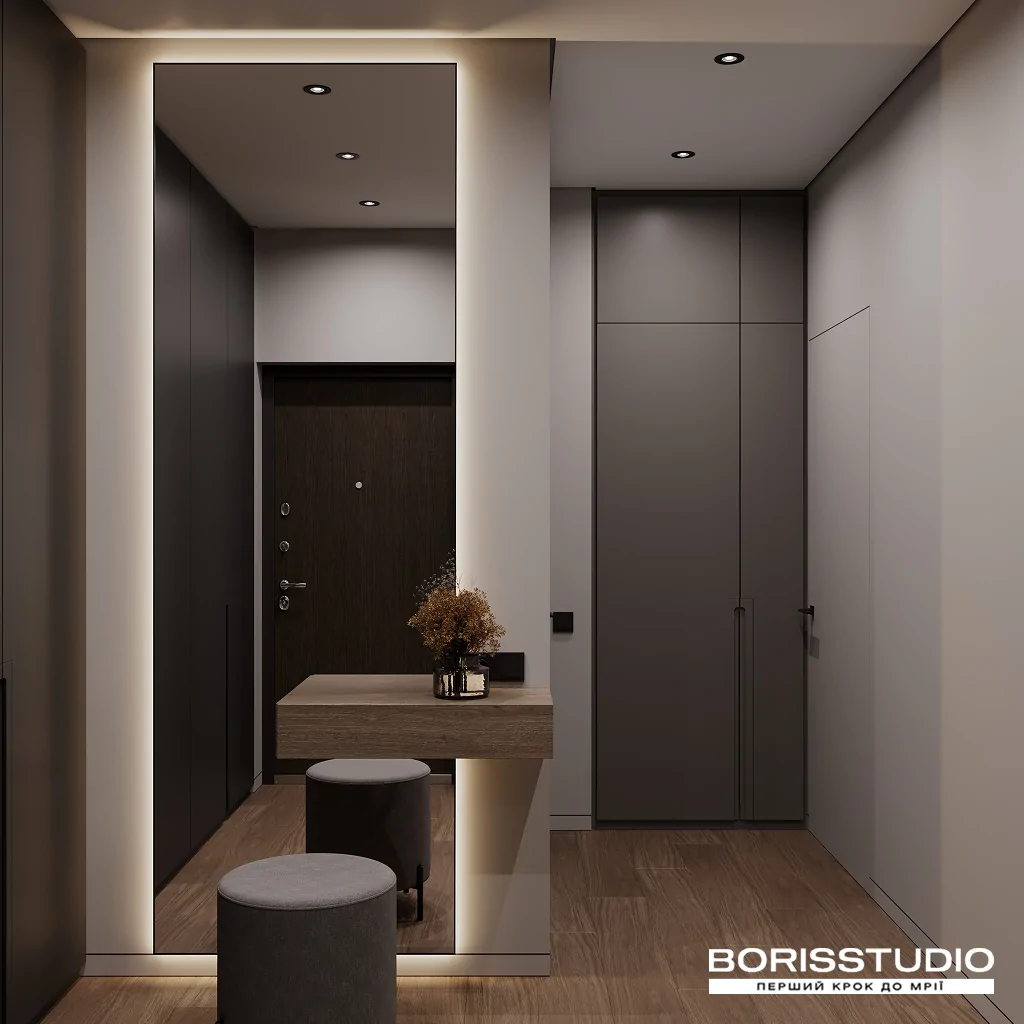 Інтер'єр передпокою лофт