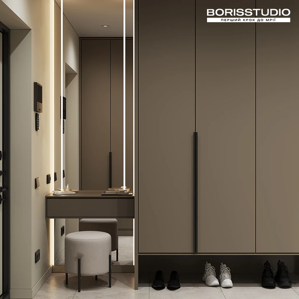 Інтер'єр передпокою мінімалізм