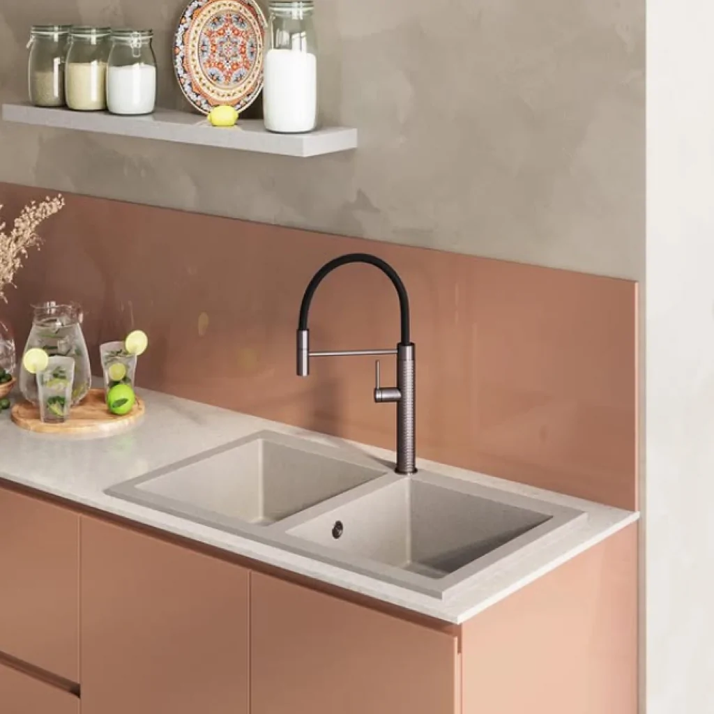 Інтер'єр шоуруму кухонних мийок бренду MIRAGGIO