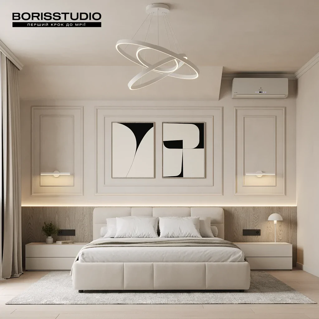 Інтер'єр спальні в стилі неокласики