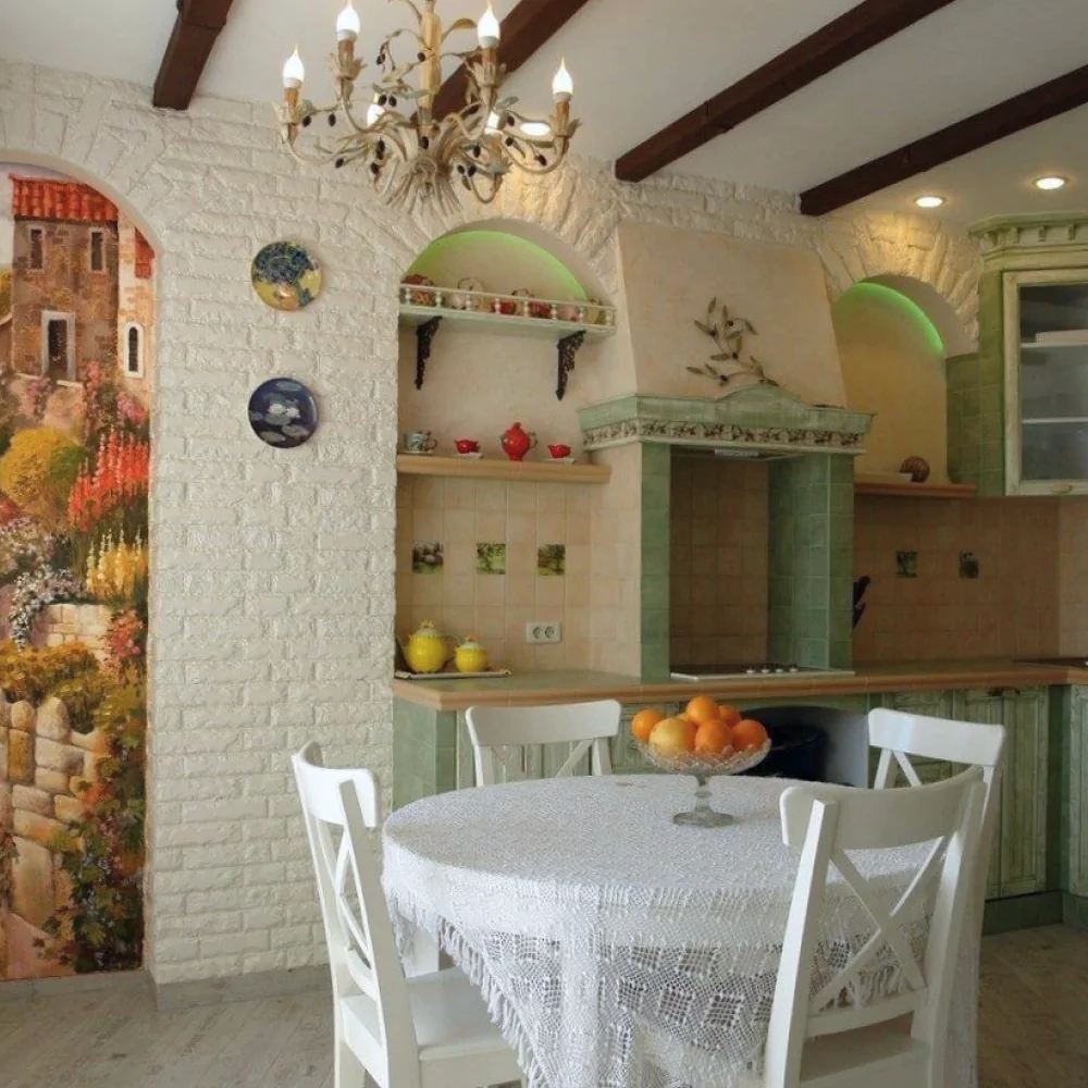 Дизайн інтер'єру кухні в італійському стилі