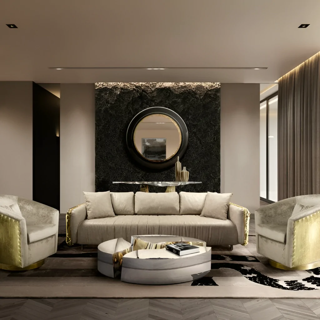 Дизайн-проект інтер'єру вітальні в італійському стилі