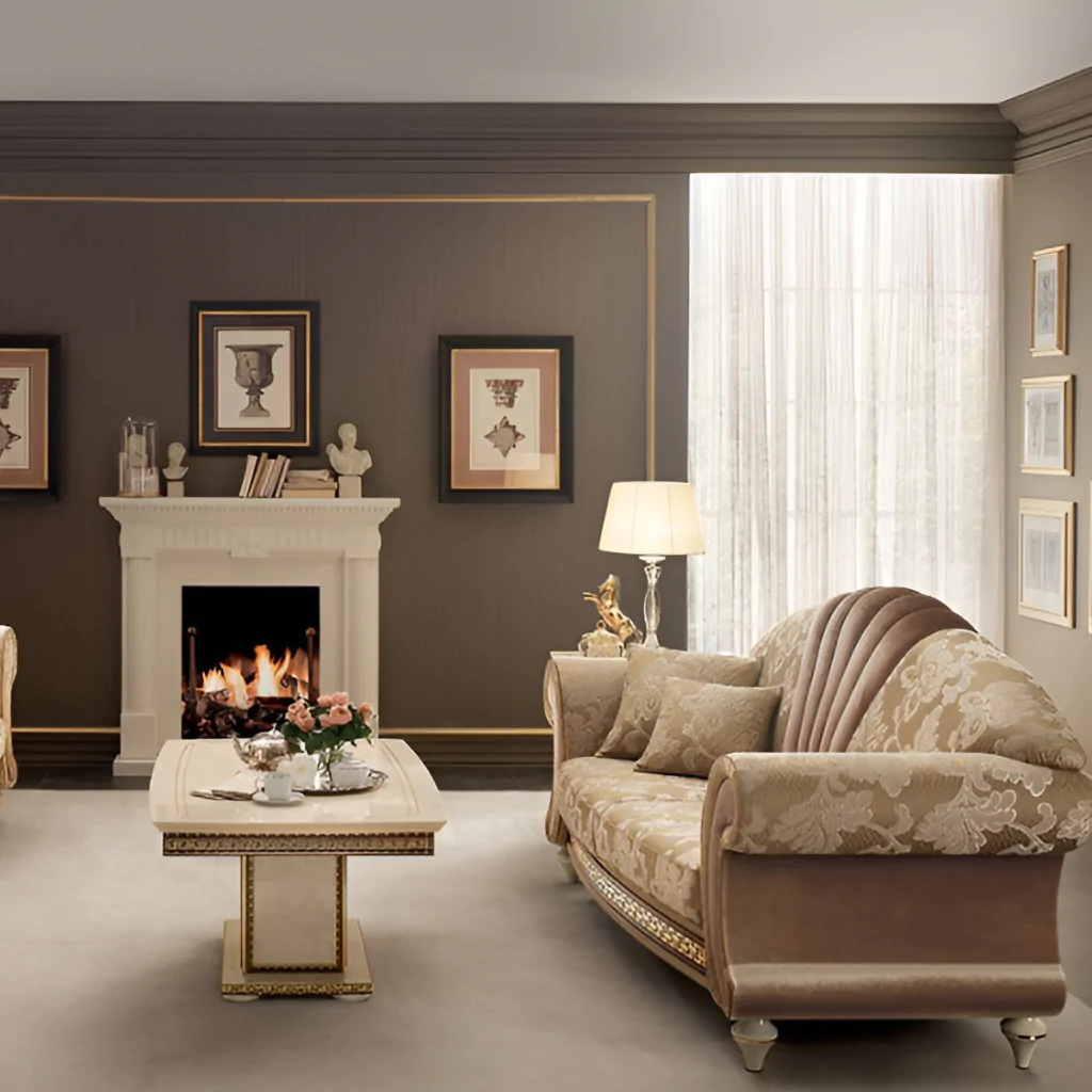 Дизайн-проект вітальні в італійському стилі