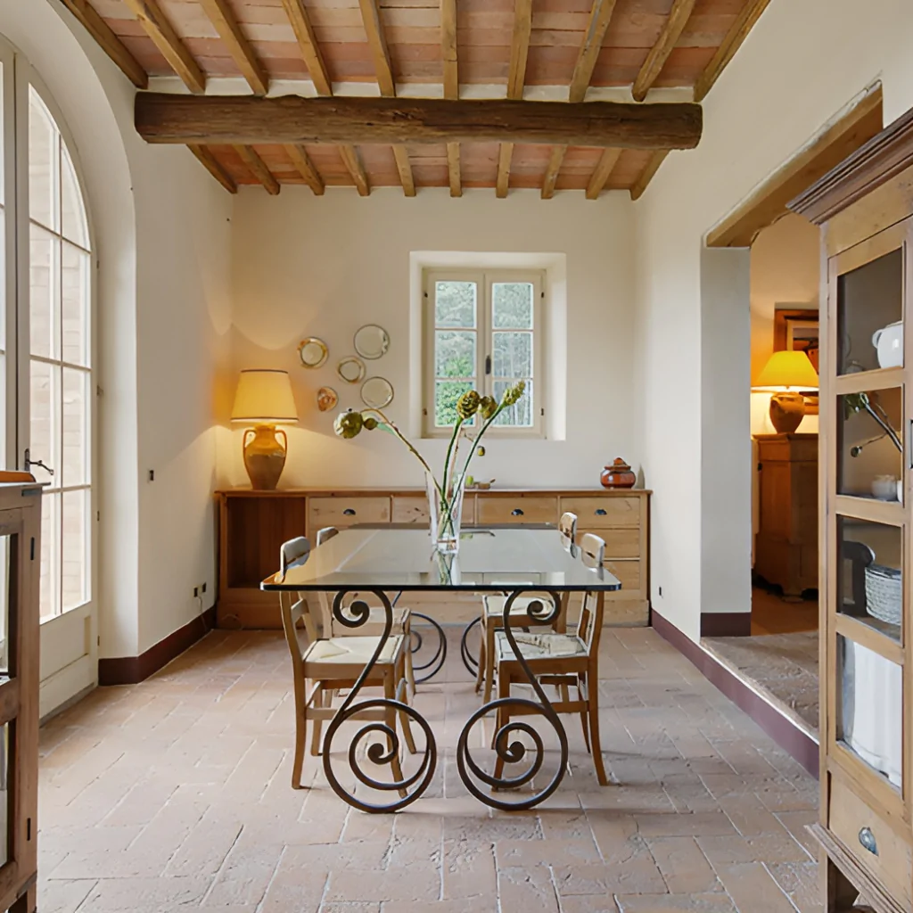 Дизайн інтер'єру їдальні в італійському стилі