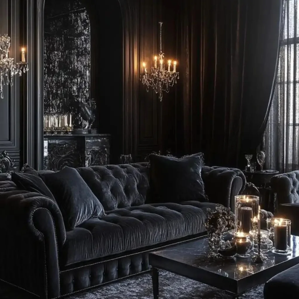 Квартира в темних тонах