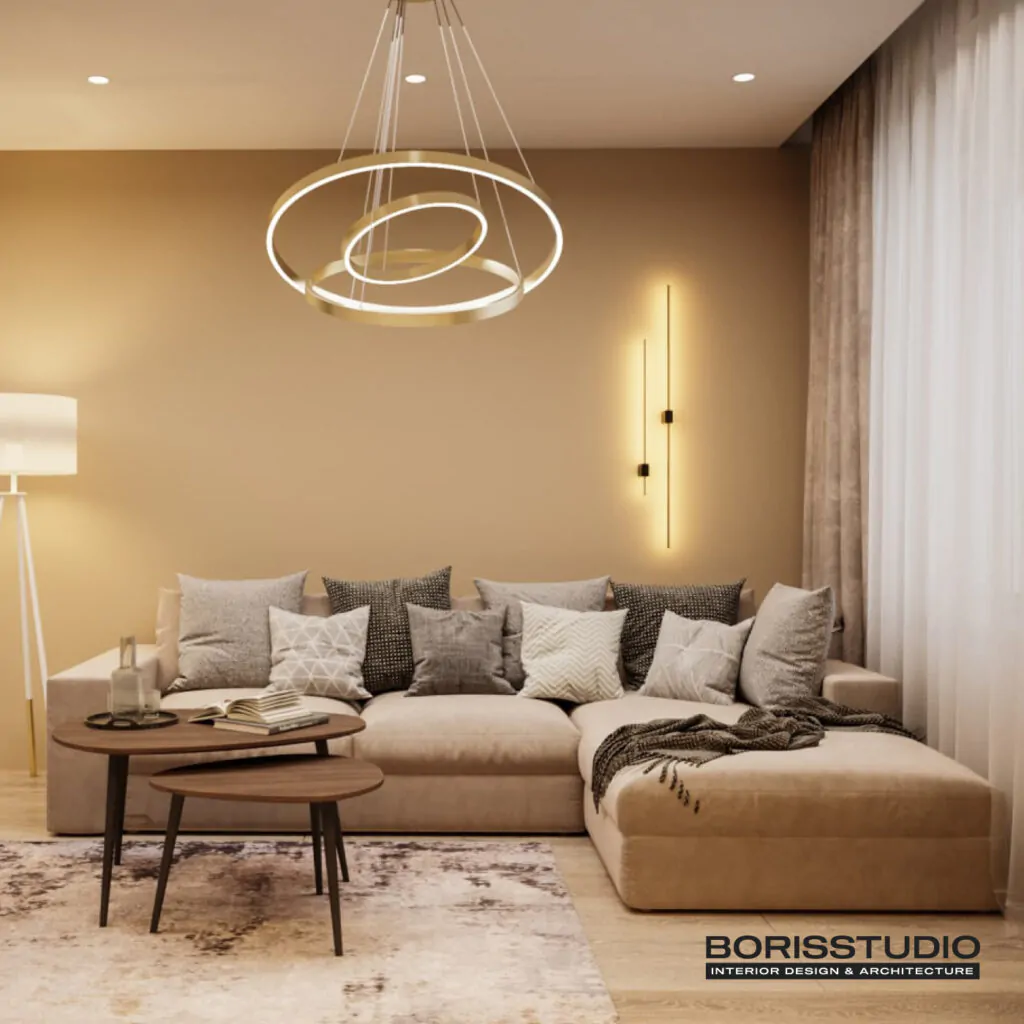 Дизайн-проект гостинной в Моршине