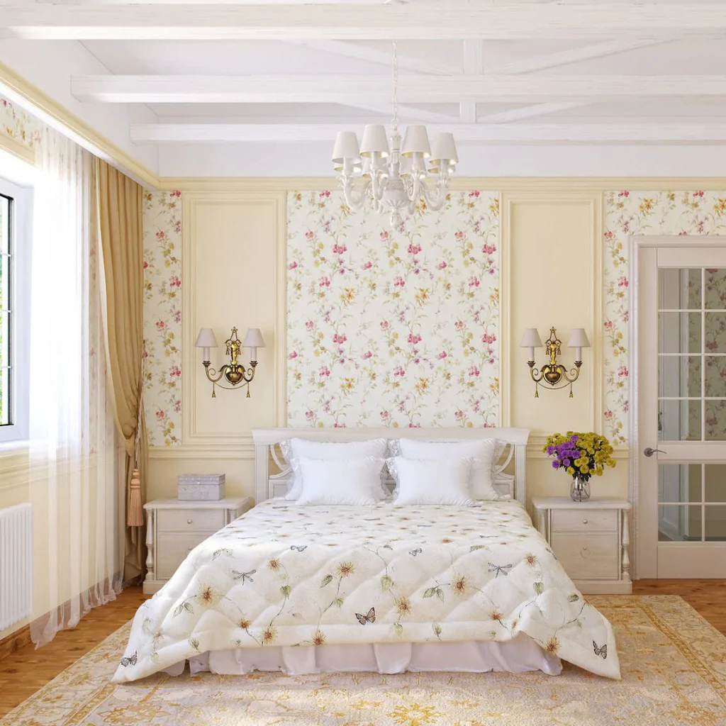 Дизайн интерьера спальни в прованском стиле, фото №70