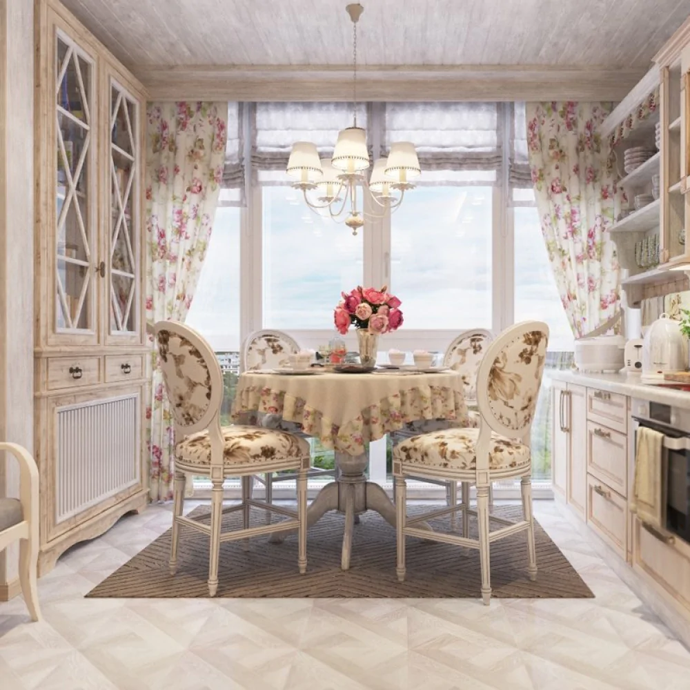 дизайн-проект кухни в стиле прованс