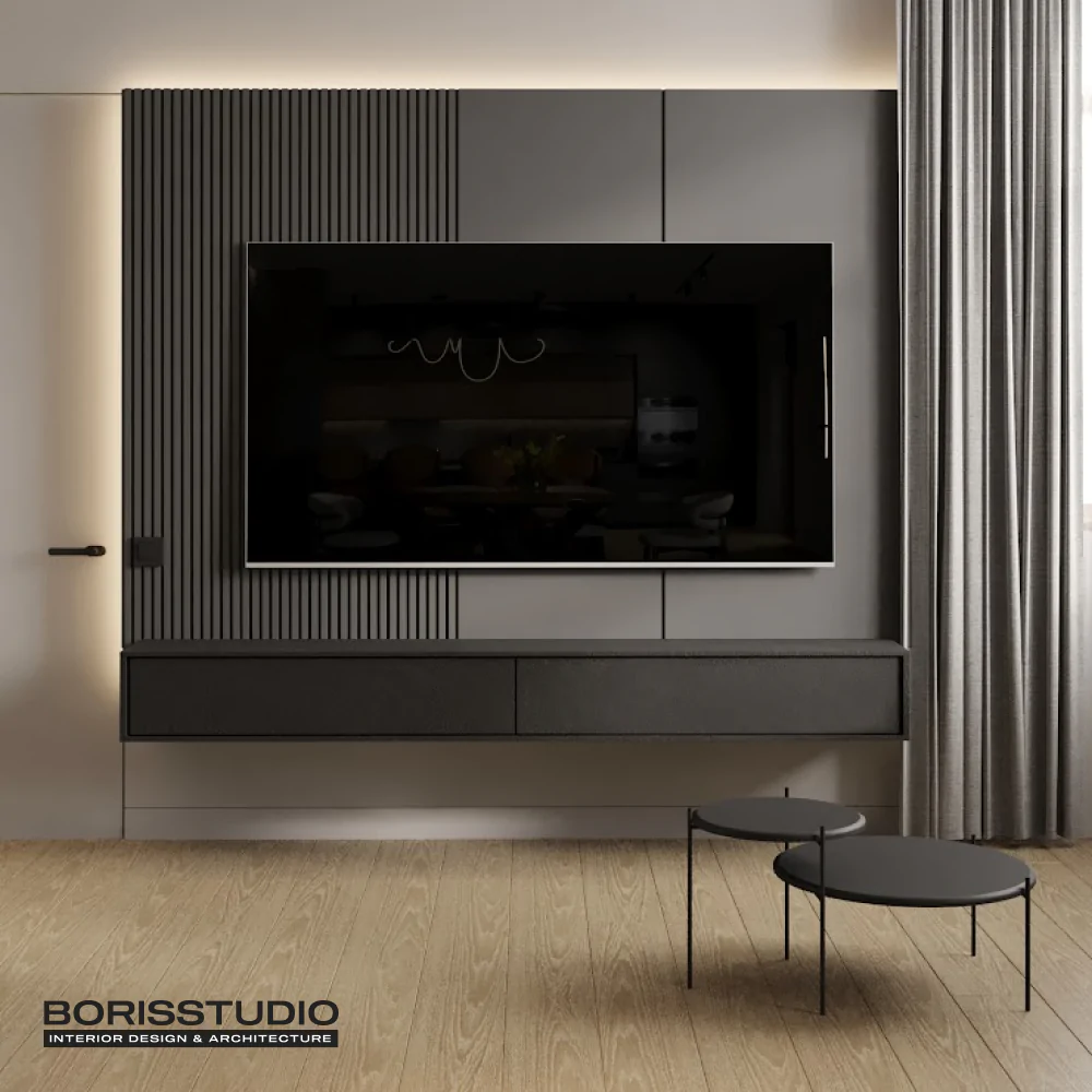 Дизайн-проект інтер'єру вітальні в Рахові