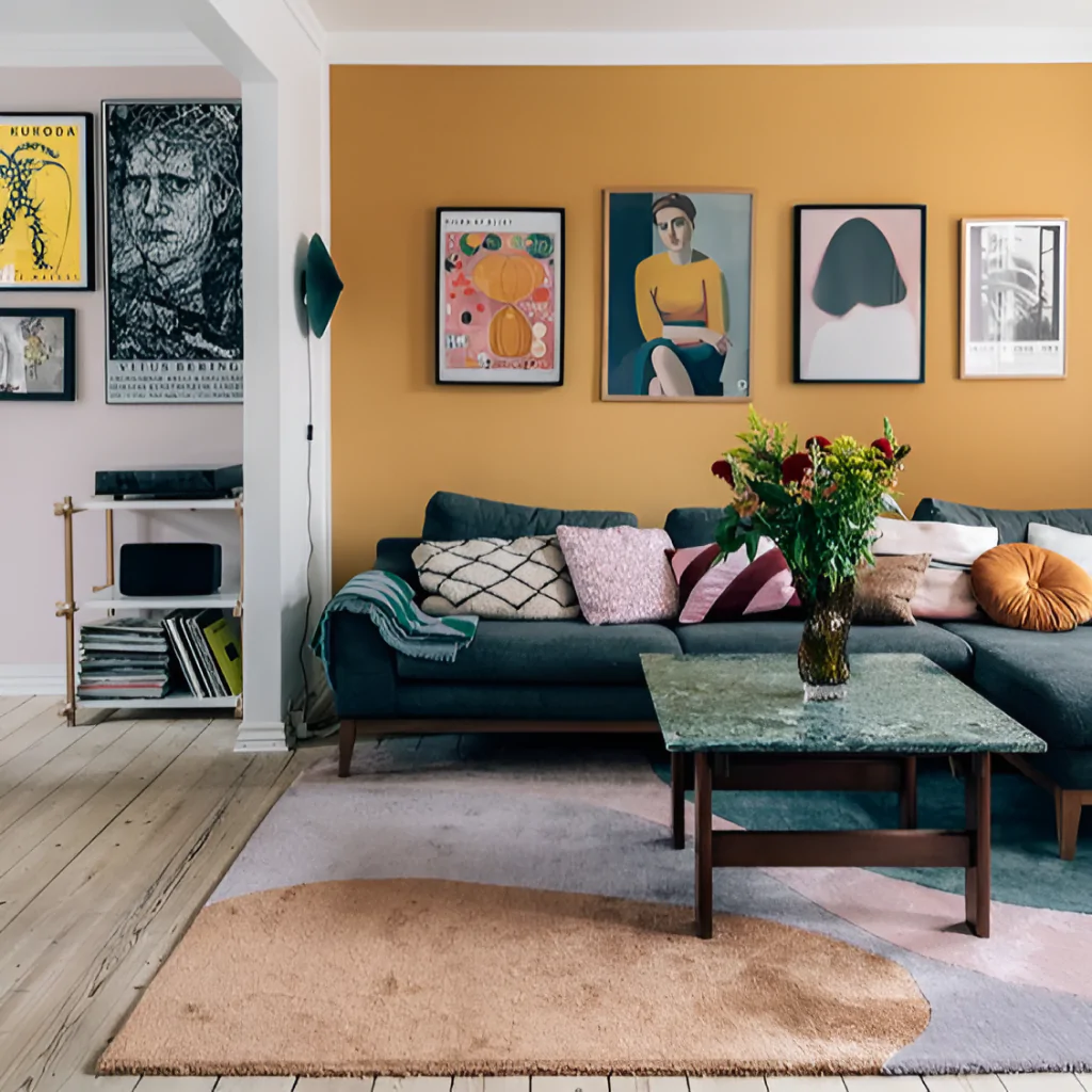 Дизайн інтер'єру котеджу у ретро-стилі