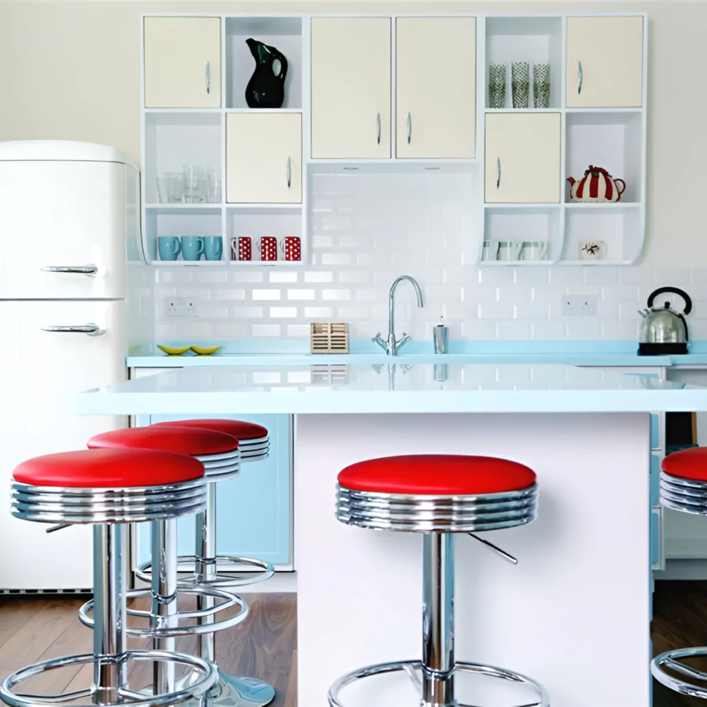 Дизайн-проект інтер'єру кухні в стилі ретро