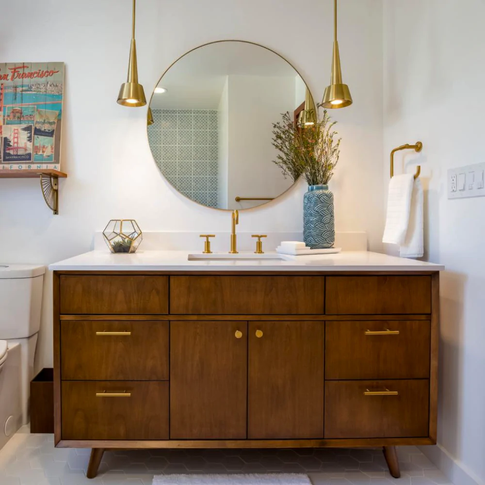 Дизайн-проект ванної кімнати в стилі ретро