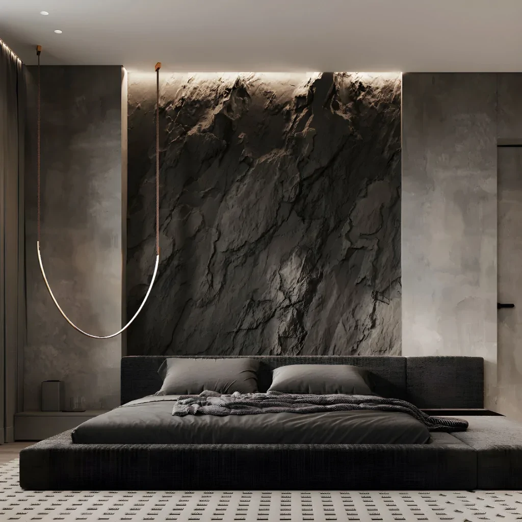 Спальня хай тек із підсвічуванням