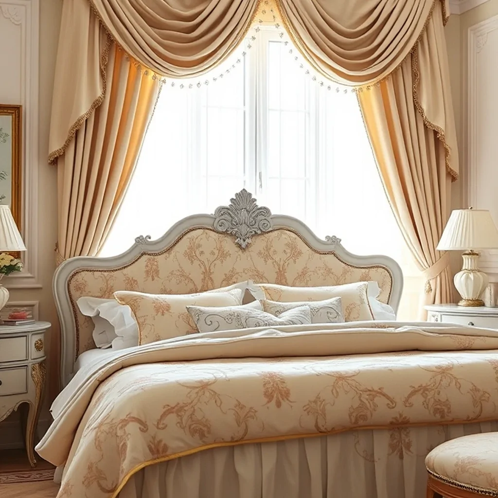 Спальня в стиле рококо