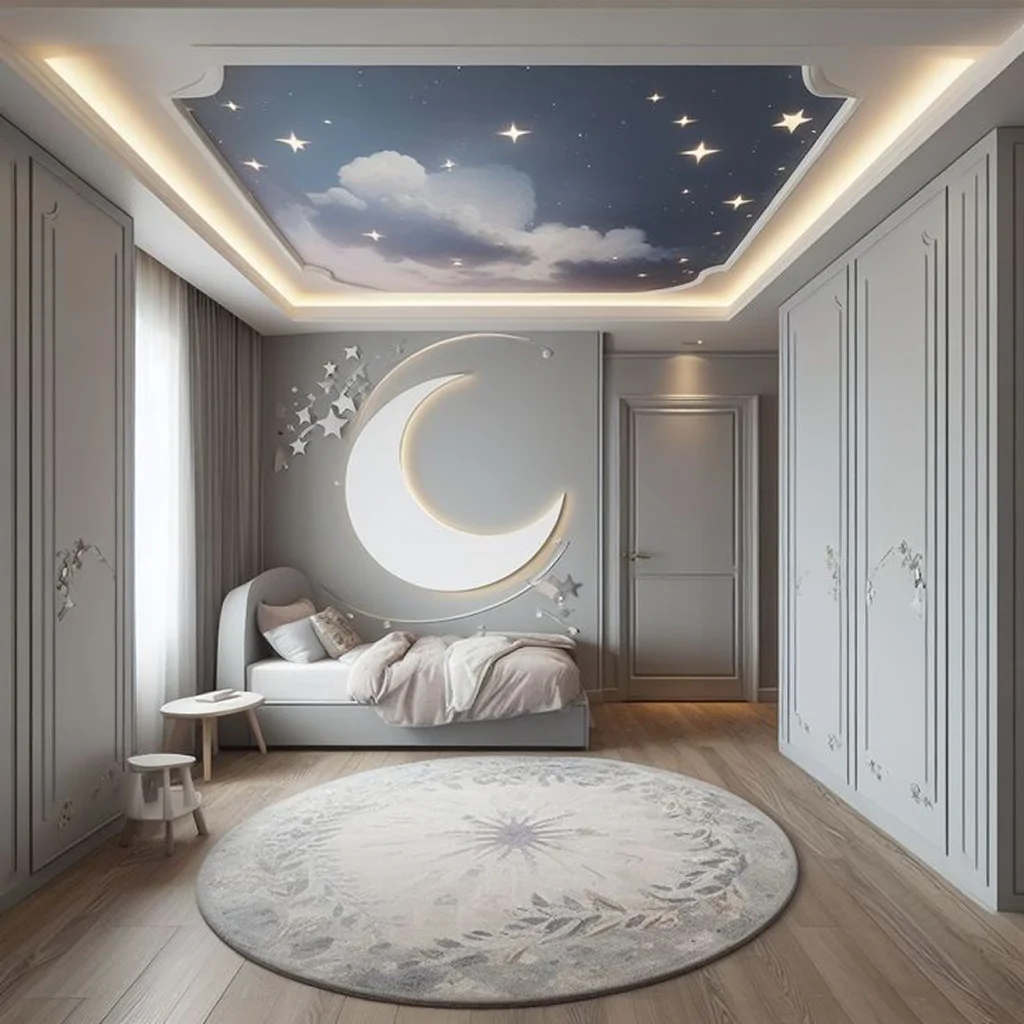 Стеля із хмарним малюнком