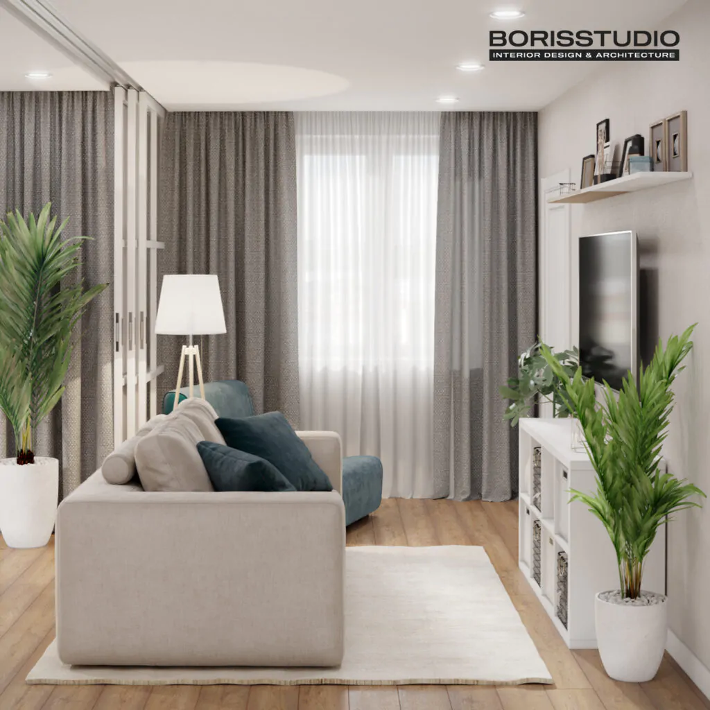 Дизайн гостинной для котеджа в Трускавце