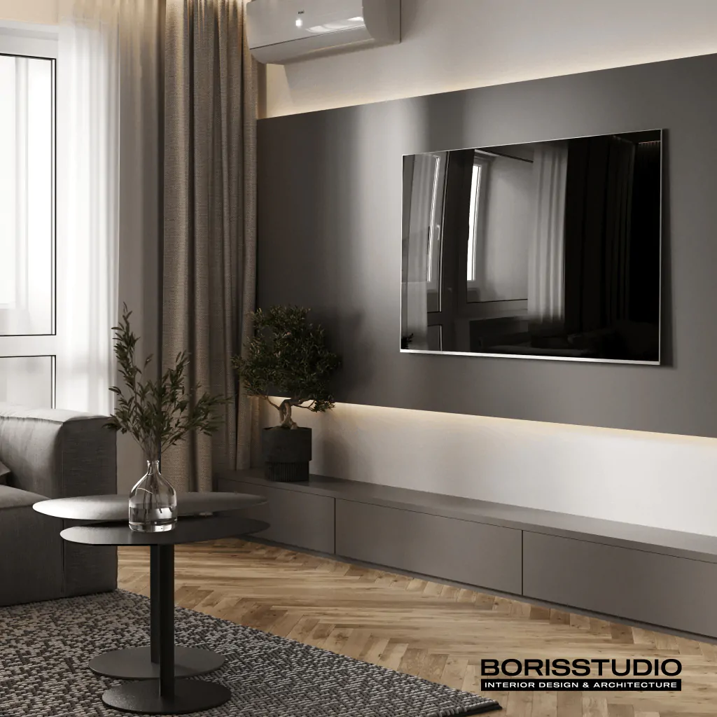 Дизайн-проєкт вітальні в Трускавці