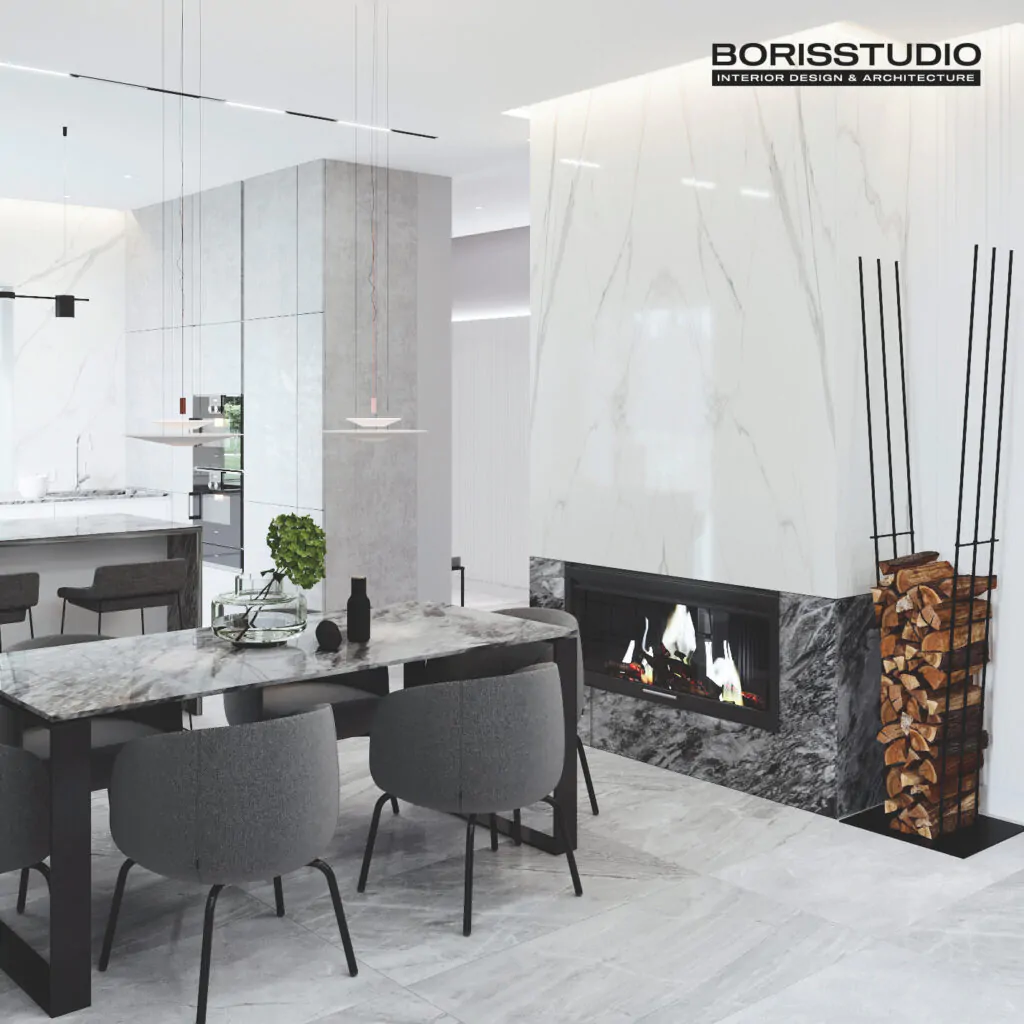 Дизайн интерьера кухни для дома в Трускавце