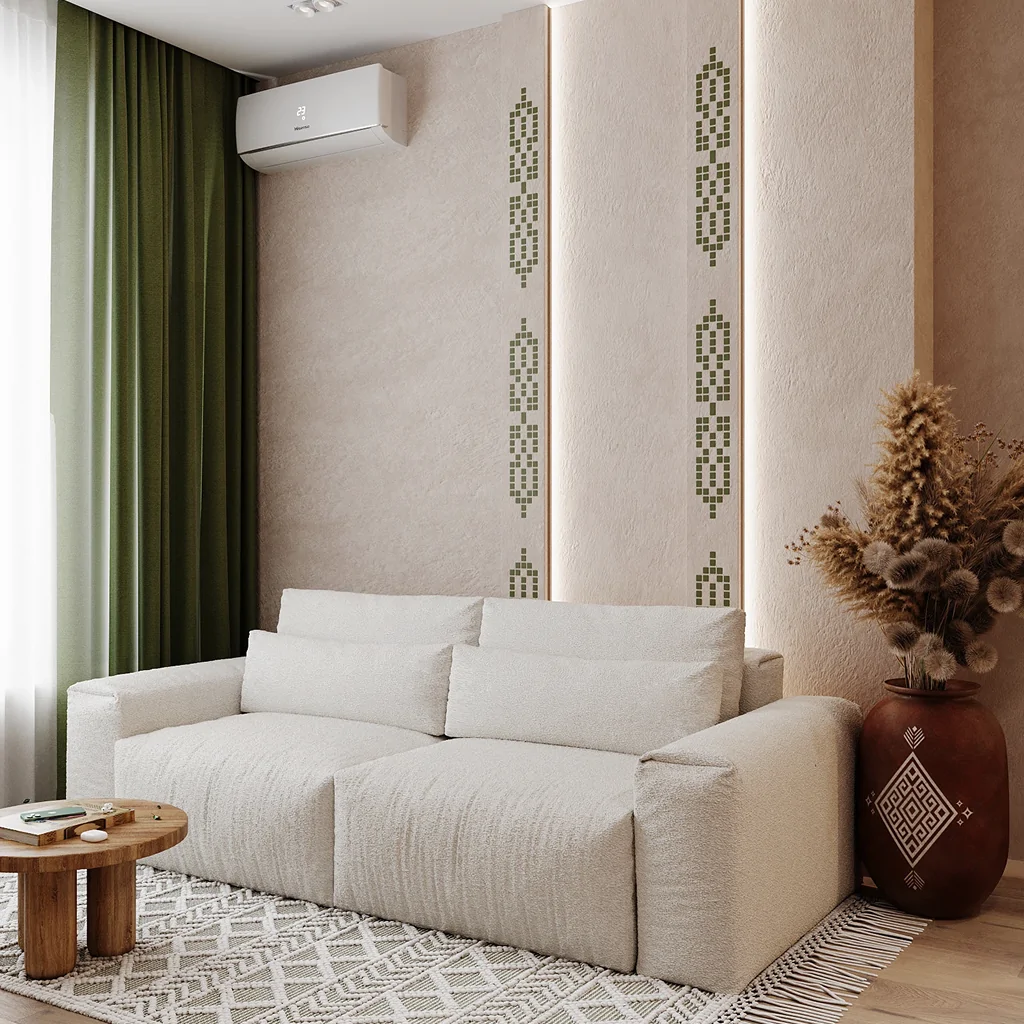 Український стиль із зеленими акценами