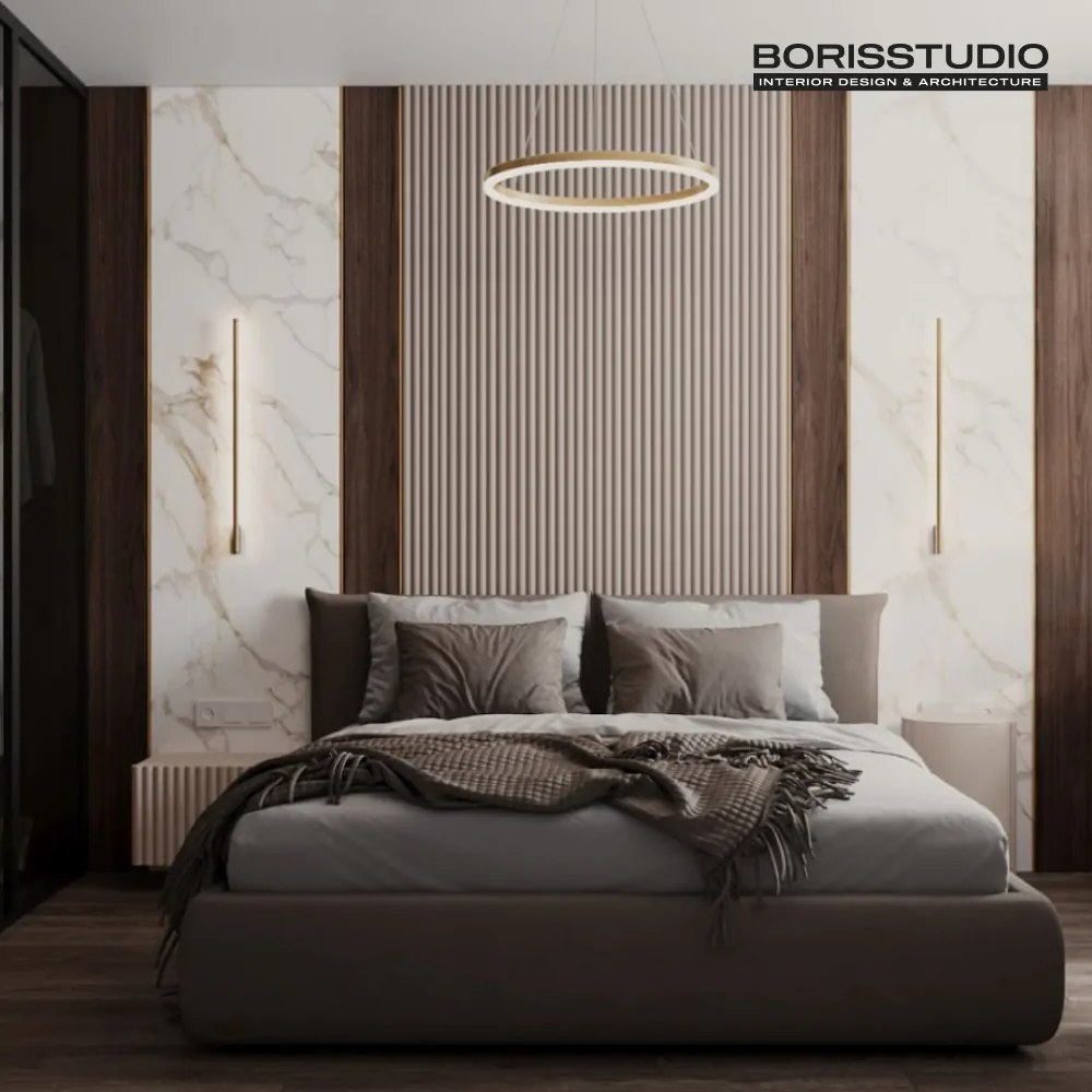 Дизайн интерьера спальни в Верховине