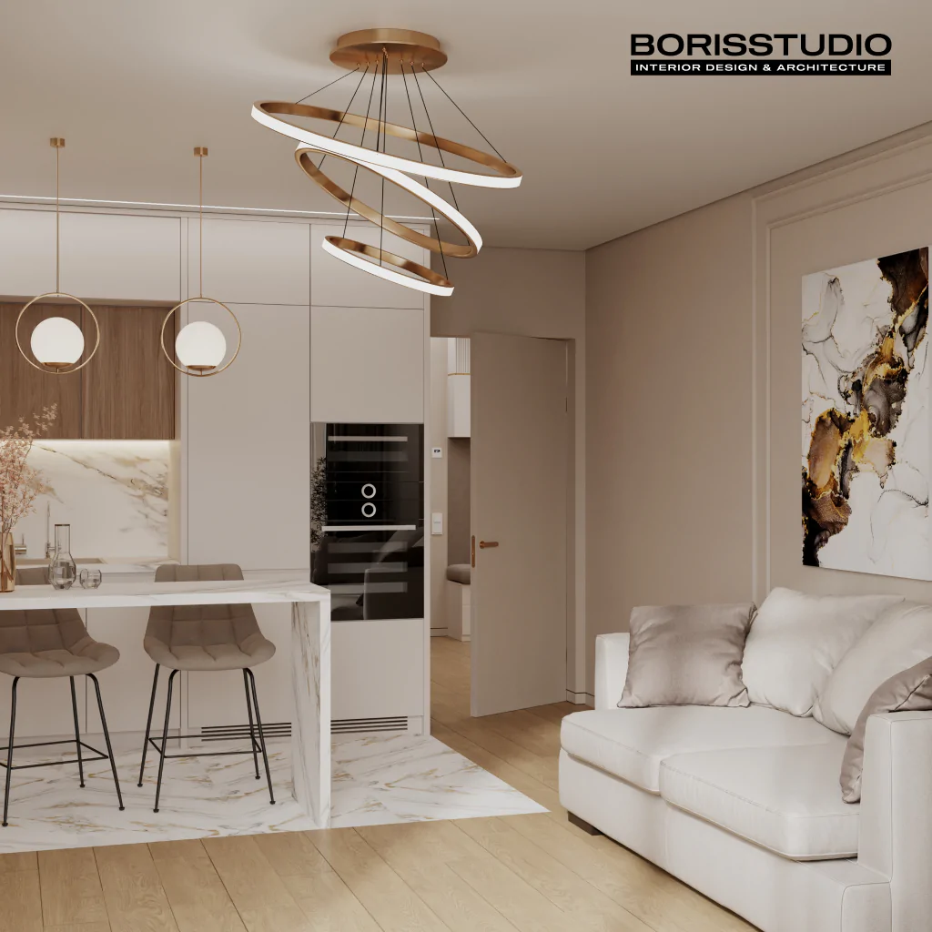 Дизайн-проект двухкомнатной квартиры в ЖК "Адмирал", Фото №7