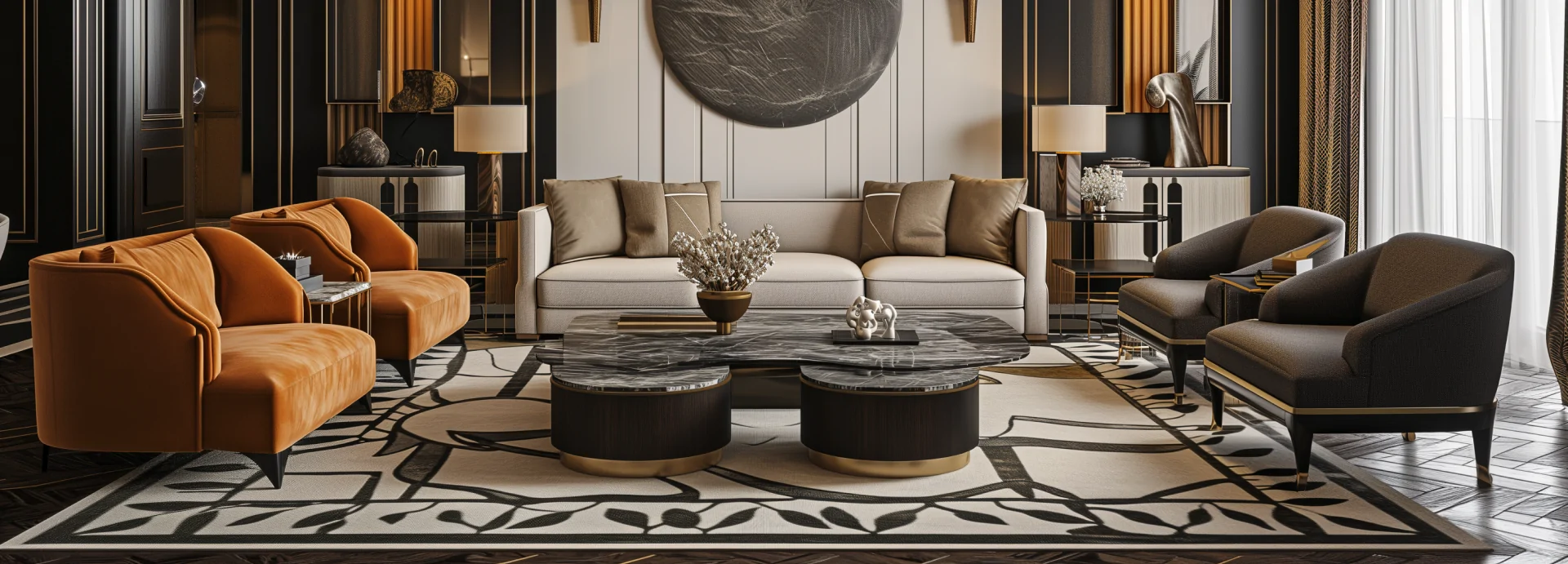 Дизайн інтер’єру будинку у стилі ар-деко