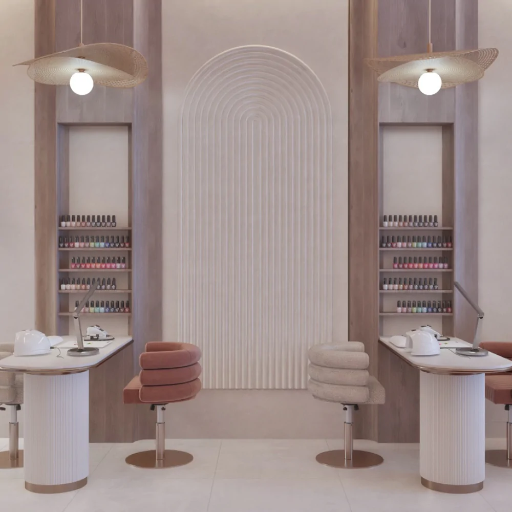 робоче місце у салоні краси мінімалізм