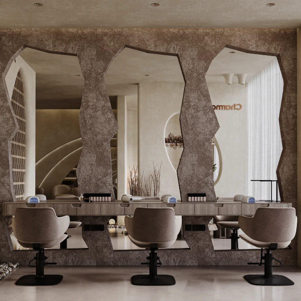 дизайн-проєкт салону краси у стилі мінімалізм