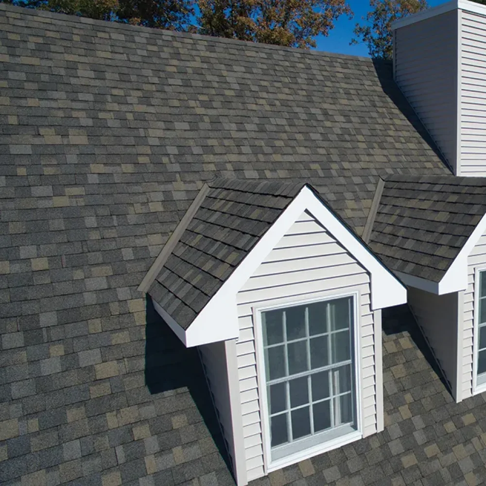 Бітумна черепиця в екстер'єрі будинку